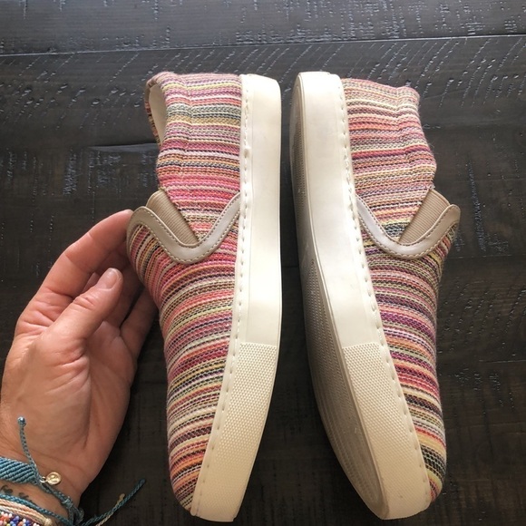 Sam Edelman “Peony” Multi Color Slip On Sneakers Size 9 Fabric Casual Shoes - Picture 7 of 16